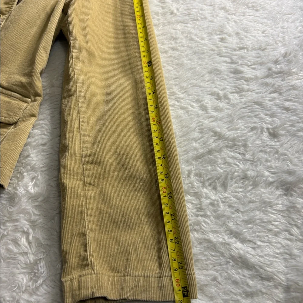 TALBOTS Khaki Button Down Corduroy Pocket Blazer Size 12
